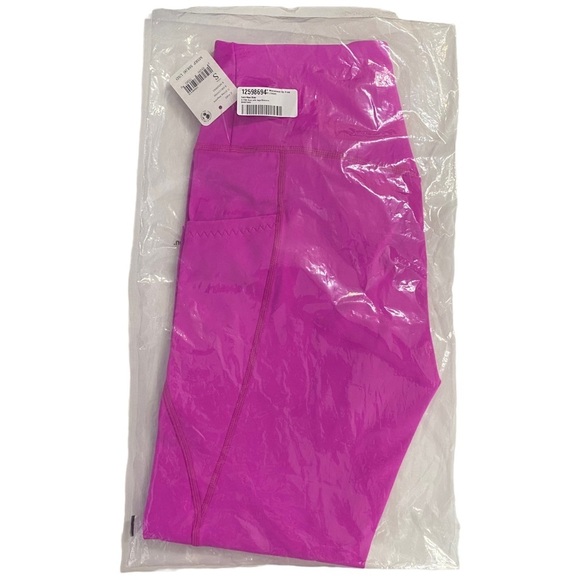 Free People Solid Wave Rider Athletic 7/8 Leggings Pink Magenta Barbiecore Small - Picture 2 of 9